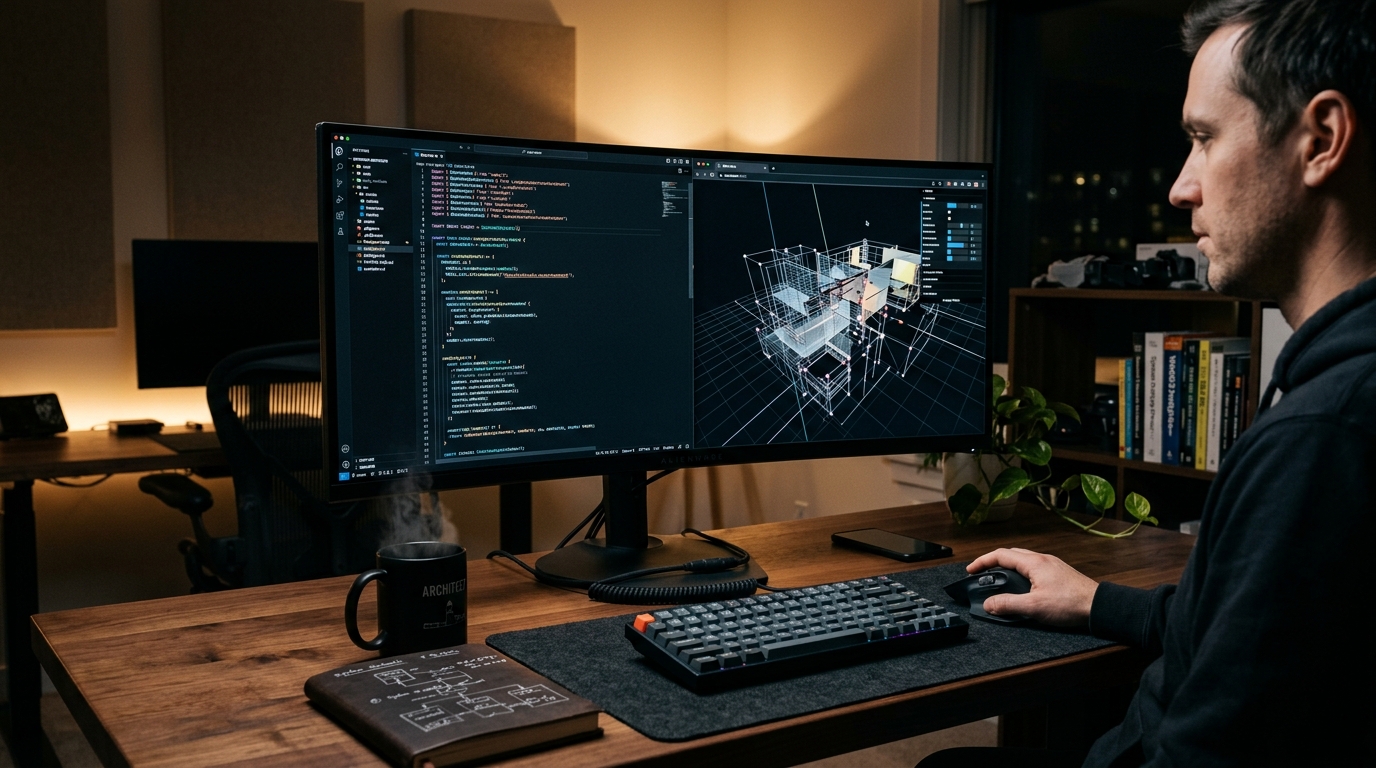 Spatial Computing Three.js Workstation
